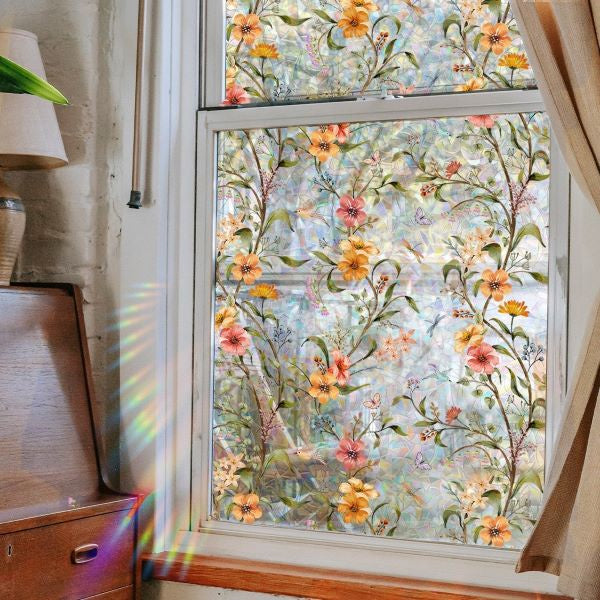 LAST DAY 64% OFF💐Colorful Floral Bouquet Window Sticker🖼️(Cut to size freely)