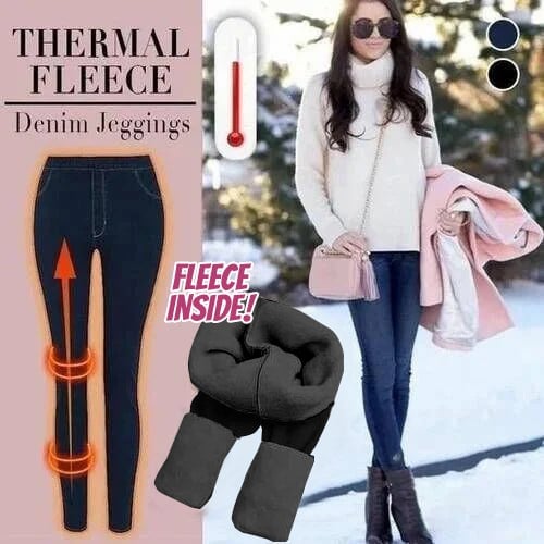 Thermal Fleece Denim Jeggings🔥