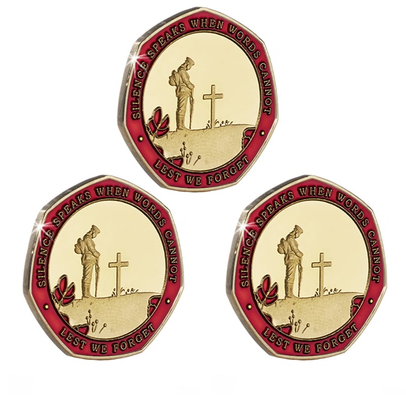 Limited Edition - Red Poppy Heroes Commemorative Coins