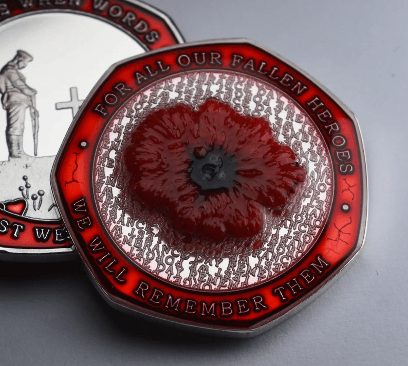 Limited Edition - Red Poppy Heroes Commemorative Coins