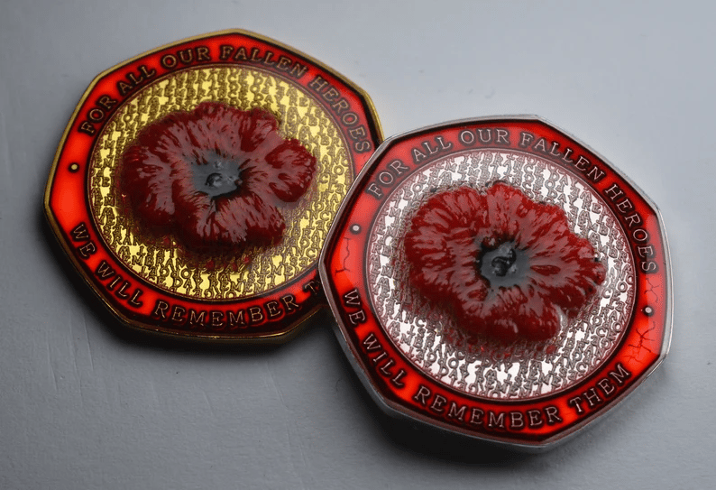 Limited Edition - Red Poppy Heroes Commemorative Coins