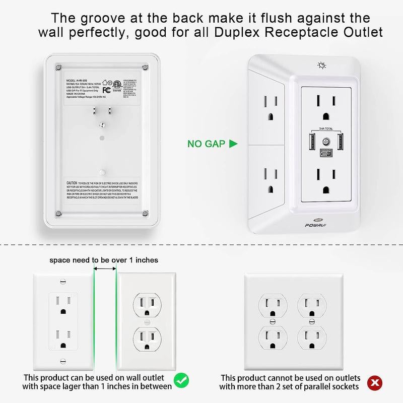 Multi Plug Outlet Surge Protector