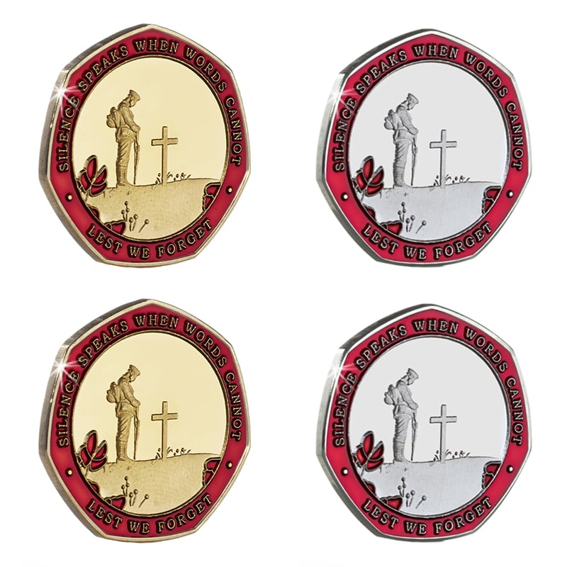 Limited Edition - Red Poppy Heroes Commemorative Coins