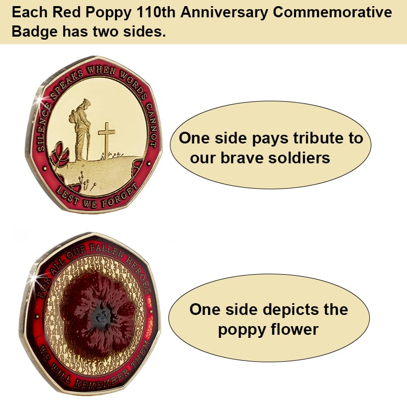 Limited Edition - Red Poppy Heroes Commemorative Coins