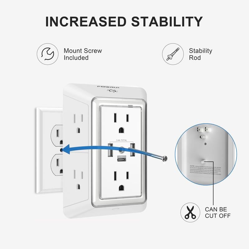 Multi Plug Outlet Surge Protector