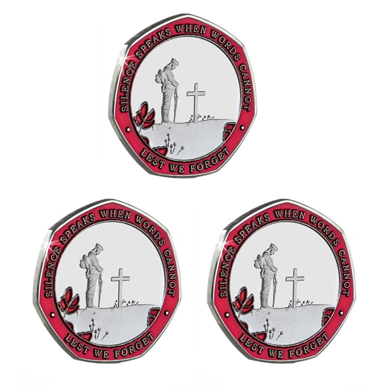 Limited Edition - Red Poppy Heroes Commemorative Coins