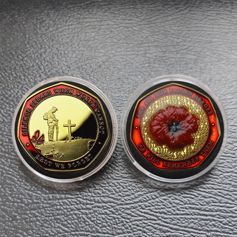 Limited Edition - Red Poppy Heroes Commemorative Coins