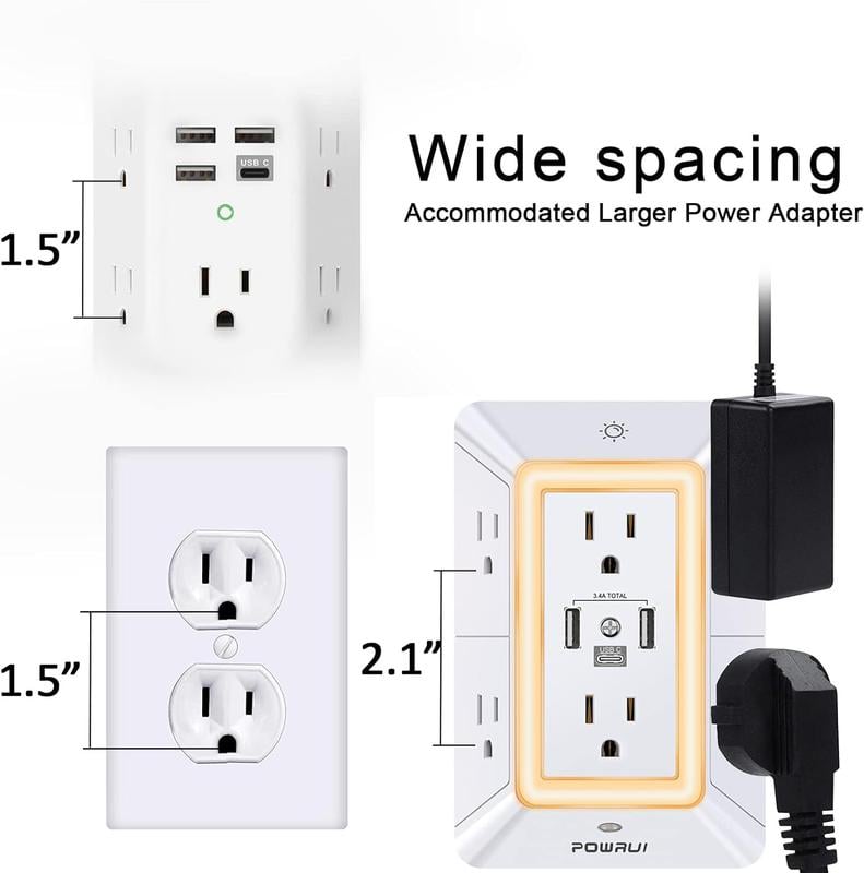 Multi Plug Outlet Surge Protector