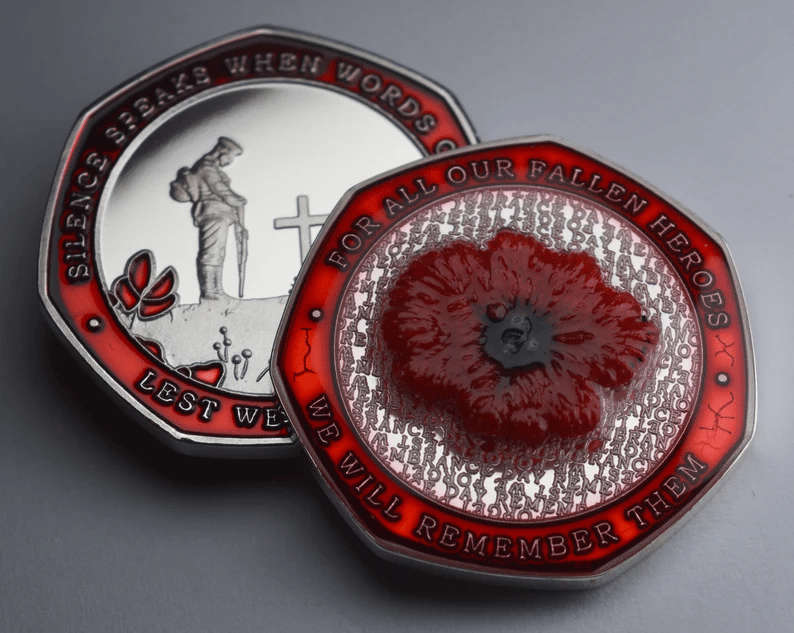 Limited Edition - Red Poppy Heroes Commemorative Coins